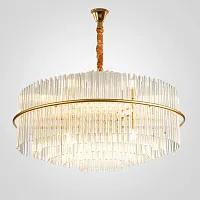 Люстра подвесная NOCTURNE D100 220203-26 ImperiumLoft прозрачная на 12 ламп, основание золотое в стиле современный 