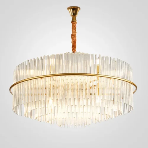 Люстра подвесная NOCTURNE D100 220203-26 ImperiumLoft прозрачная на 12 ламп, основание золотое в стиле современный Люстра подвесная NOCTURNE D100 220203-26 ImperiumLoft прозрачная на 12 ламп, основание золотое в стиле современный