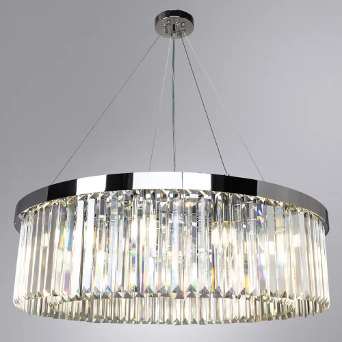 Люстра подвесная Secunda A1003LM-12CC Arte Lamp прозрачная на 12 ламп, основание хром в стиле современный  фото 2