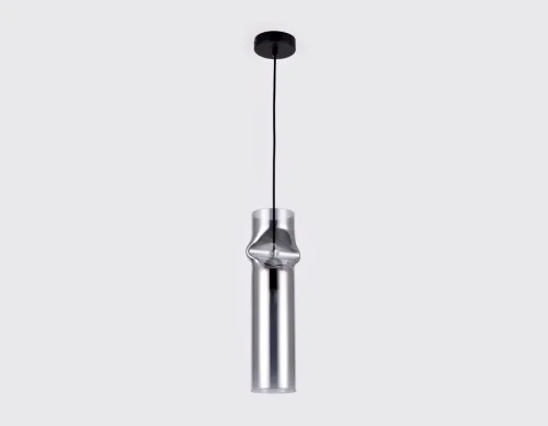 Светильник подвесной TR3561 Ambrella light серый 1 лампа, основание чёрное в стиле современный трубочки фото 3