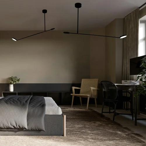 Бра LED Vorago 4631-2W Favourite белый на 2 лампы, основание чёрное в стиле современный фото 4