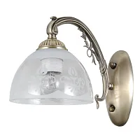 Бра Аманда 481024801 MW-Light прозрачный 1 лампа, основание латунь в стиле современный 