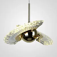 Светильник подвесной PHOENIX 186786-23 ImperiumLoft прозрачный на 1 лампу, основание латунь в стиле современный арт-деко 