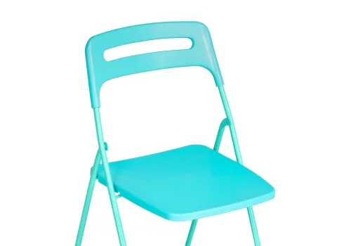 Пластиковый стул Fold складной blue 15485 Woodville, голубой/, ножки/металл/голубой, размеры - ****430*460 фото 6