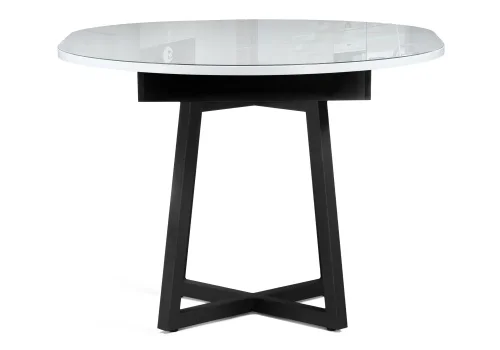 Стеклянный стол Регна черный / белый  504219 Woodville столешница белая из стекло фото 7
