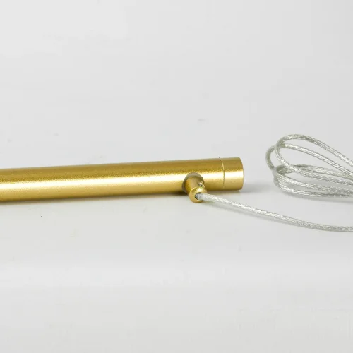 Светильник подвесной LED Gilmer LSP-0933 Lussole матовый золото 1 лампа, основание матовое золото в стиле современный хай-тек минимализм линейный фото 4