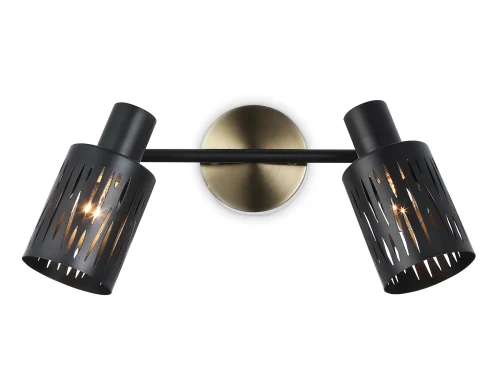 Спот с 2 лампами TR8668 Ambrella light чёрный E14 в стиле лофт 