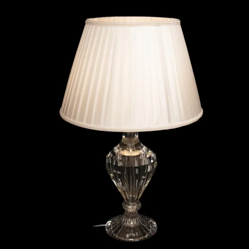 Настольная лампа Сrystal 10277 LOFT IT белая 1 лампа, основание прозрачное хрусталь в стиле классический  фото 3