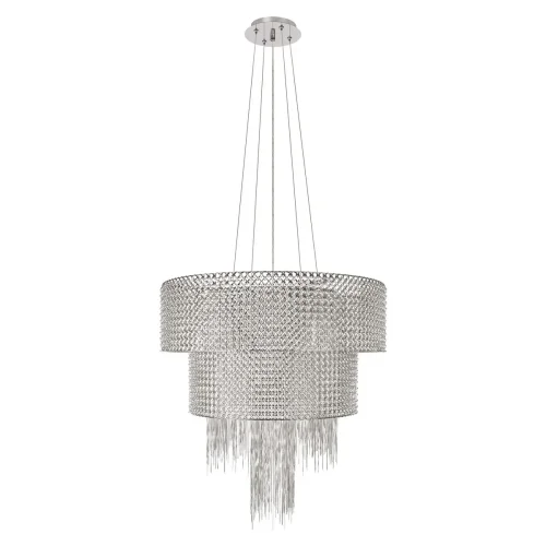 Люстра подвесная Opera 10406/660 LOFT IT никель на 10 ламп, основание никель в стиле арт-деко 