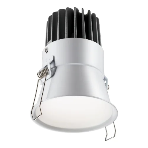 Светильник точечный LED с переключателем цветовой температуры Lang 358910 Novotech белый 1 лампа, основание белое в стиле современный хай-тек  фото 4