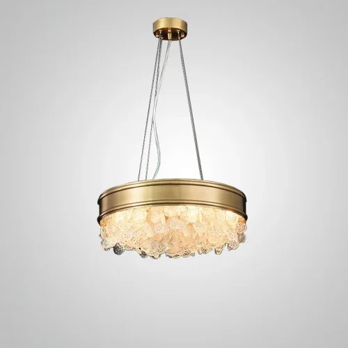 Люстра подвесная VERONA A L12 193713-23 ImperiumLoft прозрачная на 12 ламп, основание латунь в стиле современный фото 2