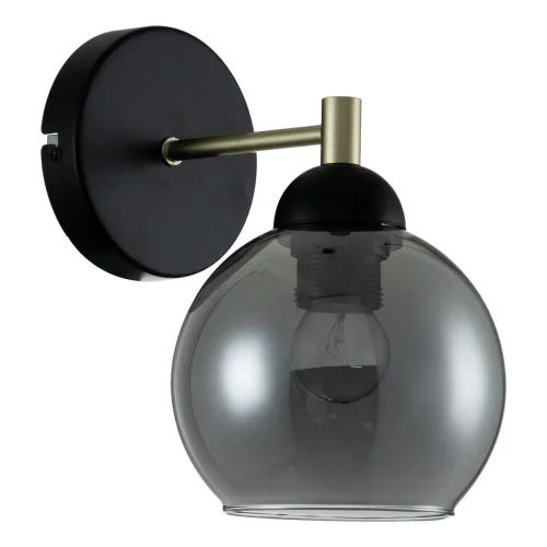 Бра Grappoli V000219 Indigo чёрный серый на 1 лампа, основание чёрное в стиле хай-тек  фото 2