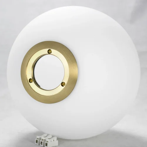 Торшер LSP-0614 Lussole  белый 1 лампа, основание матовое золото в стиле современный
 фото 4