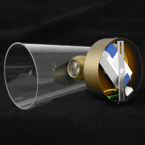 Бра LED Milam LSP-7456 Lussole прозрачный на 1 лампу, основание бронзовое в стиле современный фото 4