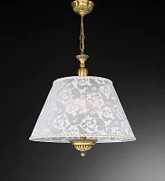 Люстра подвесная  L 8270/50 Reccagni Angelo белая на 3 лампы, основание античное бронза в стиле классический 