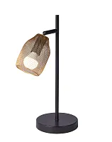 Настольная лампа Adalina V11834-1T Moderli золотая на 1 лампу, основание чёрное металл в стиле современный лофт 