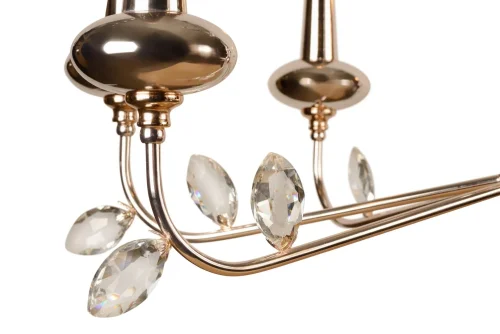 Люстра подвесная Dames 1020-8GD iLamp без плафона на 8 ламп, основание золотое в стиле американский современный фото 3