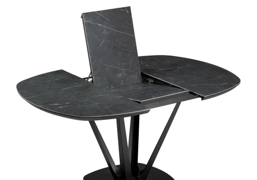 Керамический стол Азраун черный 528472 Woodville столешница чёрная из керамика фото 4