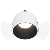 Светильник точечный Share DL051-01-GU10-RD-WB Maytoni чёрный 1 лампа, основание чёрное в стиле современный для затирки