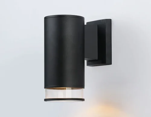 Настенный светильник ST3819 Ambrella light уличный IP54 чёрный 1 лампа, плафон чёрный в стиле хай-тек современный GU10 фото 2