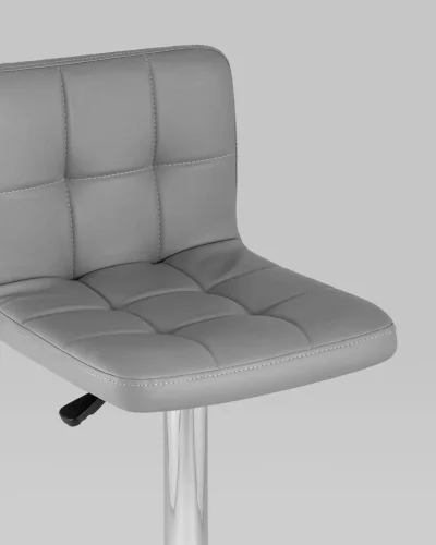 Стул барный Малави LITE, серый NP УТ000037679 Stool Group, серый/экокожа, ножки//хром, размеры - 860*1080***400*435 фото 7
