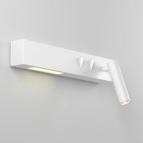 Бра с выключателем LED Comodo C031WL-L8W3K1 Maytoni белый на 1 лампу, основание белое в стиле современный хай-тек для чтения фото 3