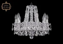 Люстра подвесная хрустальная 11.11.10.141.Cr.Sp Bohemia Art Classic прозрачная на 10 ламп, основание хром в стиле классический 