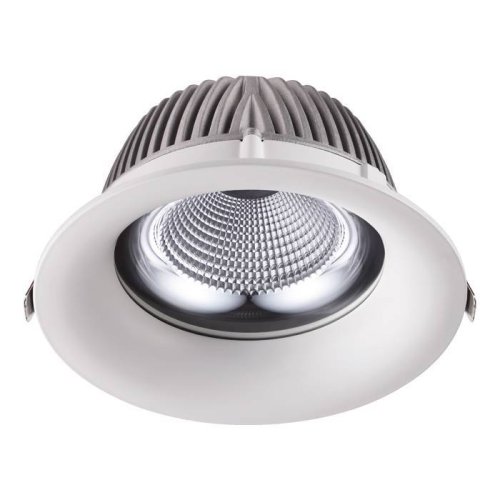 Светильник точечный LED Glok 358026 Novotech белый 1 лампа, основание белое в стиле современный 
