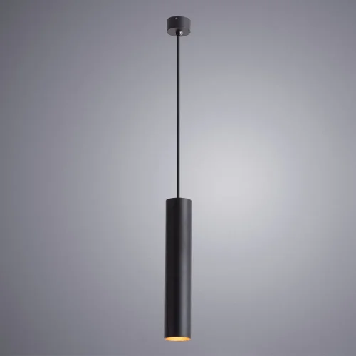 Светильник подвесной Torre A1530SP-1BK Arte Lamp чёрный 1 лампа, основание чёрное в стиле современный трубочки фото 2