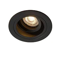 Светильник точечный EMBED 22958/01/30 Lucide чёрный 1 лампа, основание чёрное в стиле модерн 