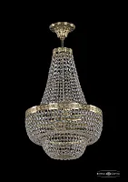 Люстра потолочная хрустальная 19091/H2/35IV G Bohemia Ivele Crystal прозрачная на 6 ламп, основание золотое в стиле классический sp