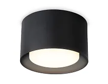Светильник накладной TN70815 Ambrella light чёрный 1 лампа, основание чёрное в стиле хай-тек современный круглый