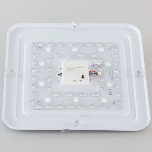 Светильник потолочный LED с пультом Симпла CL714K480G Citilux белый 1 лампа, основание белое в стиле современный квадраты фото 5