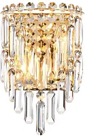 Бра Diadem 4724-2W Favourite прозрачный на 2 лампы, основание золотое в стиле современный 