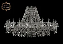 Люстра подвесная хрустальная 11.25.24.530.Cr.Sp Bohemia Art Classic прозрачная на 24 лампы, основание хром в стиле классический 