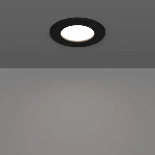 Светильник точечный LED Fueva 901412 Eglo белый на 1 лампу, основание чёрное в стиле современный круглый фото 6 Светильник точечный LED Fueva 901412 Eglo белый на 1 лампу, основание чёрное в стиле современный круглый фото 6