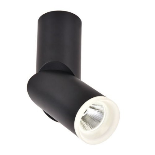 Светильник накладной LED Ultimo OML-100219-10 Omnilux чёрный 1 лампа, основание чёрное в стиле хай-тек круглый