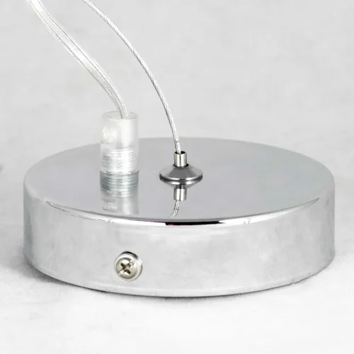 Люстра подвесная Oneida LSP-8197 Lussole прозрачная на 18 ламп, основание хром в стиле современный  фото 3