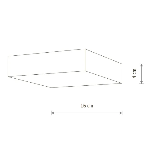 Светильник потолочный ЛЕД Квадрат (Square Led) 10421-NW Nowodvorski белый на 1 лампу, основание белое в стиле современный фото 3 Светильник потолочный ЛЕД Квадрат (Square Led) 10421-NW Nowodvorski белый на 1 лампу, основание белое в стиле современный фото 3