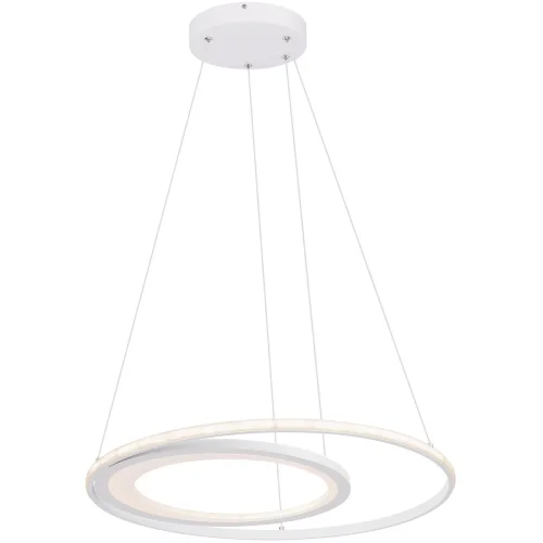 Светильник подвесной LED с пультом Fenna 67120-60H Globo белый 1 лампа, основание белое в стиле современный с пультом кольца