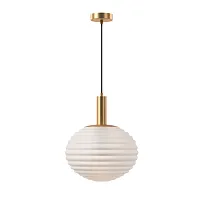 Светильник подвесной Reels MOD268PL-01G Maytoni белый 1 лампа, основание золотое в стиле модерн 