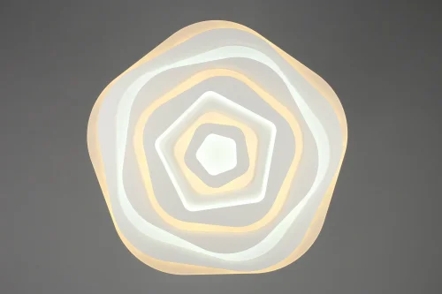 Светильник потолочный LED с пультом Azzano OML-07407-158 Omnilux белый на 1 лампу, основание белое в стиле хай-тек с пультом кольца фото 2