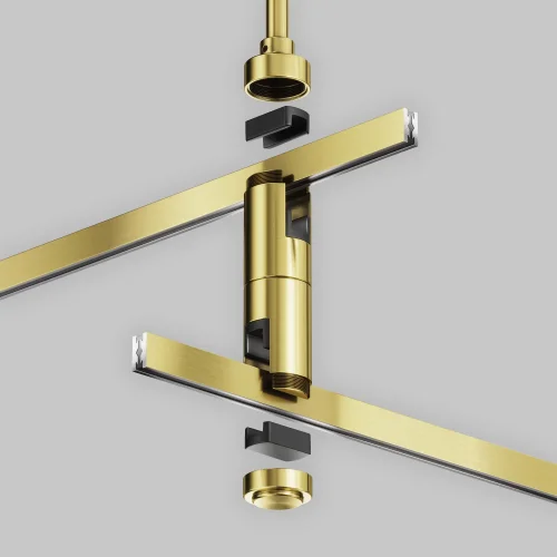 Крепление потолочное Medium двойное 300мм Flarity TRA158C-D1-BS Maytoni латунь в стиле современный хай-тек для светильников серии Magnetic trаck system Flarity flarity магнитная фото 4