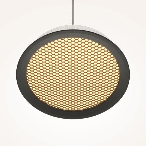 Светильник подвесной LED El MOD041PL-L15WG3K Maytoni белый на 1 лампу, основание чёрное в стиле современный фото 10