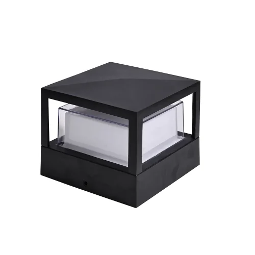 Парковый светильник LED Ulysses A8712AL-1BK Arte Lamp уличный IP54 чёрный на 1 лампу, плафон белый в стиле современный LED