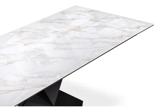 Керамический стол Хасселвуд 160(220)х90х77 carla larkin / черный 553547 Woodville столешница белая из керамика фото 6