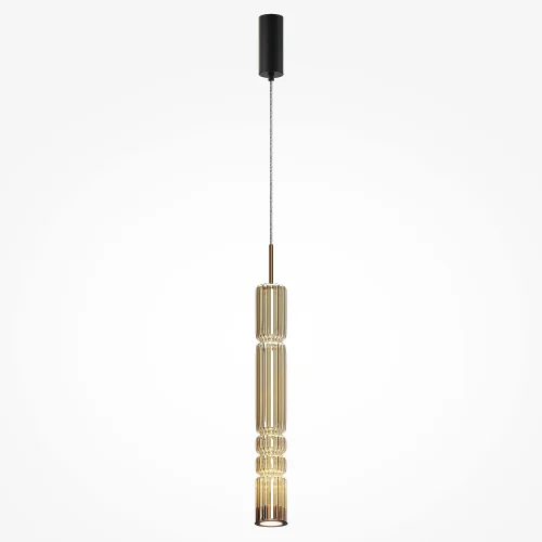 Светильник подвесной LED Ordo MOD272PL-L12BS3K Maytoni латунь 1 лампа, основание латунь в стиле современный трубочки фото 3