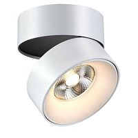 Светильник накладной LED TUBO 357473 Novotech белый 1 лампа, основание белое в стиле модерн круглый