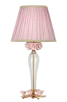 Настольная лампа Muntiggioni OML-70414-01 Omnilux без плафона 1 лампа, основание золотое розовое стекло металл в стиле классический 