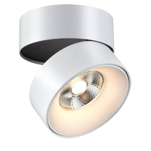 Светильник накладной LED TUBO 357473 Novotech белый 1 лампа, основание белое в стиле современный круглый